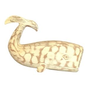 Wooden Whale Decor